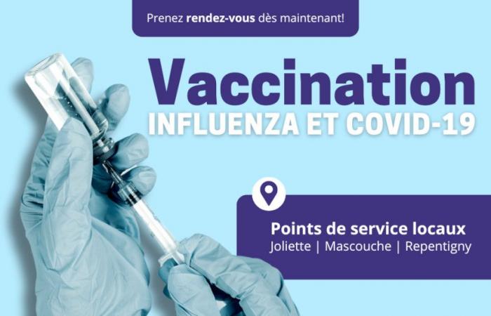 vaccination gratuite contre le COVID-19 et la grippe à partir du 16 octobre