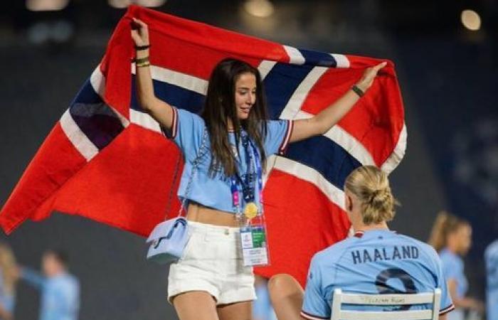 Isabel Haugseng, la petite amie enceinte d’Erling Haaland, affiche un adorable baby bump alors que la star de Man City s’apprête à devenir papa