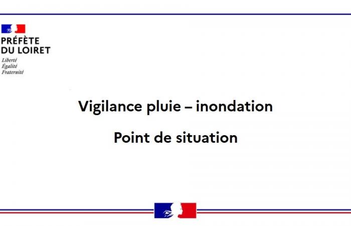 Pluies et inondations dans le Loiret – Point de situation (communiqué de presse) – Actualités