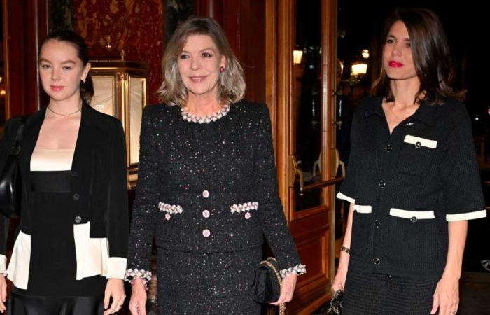 La Princesse Caroline, Charlotte et Alexandra remettent les prix de la Fondation Prince Pierre