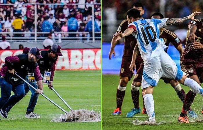 L’Argentine et le Venezuela, champions du monde, exécutent un ballet aquatique lors du tour préliminaire de la Coupe du monde