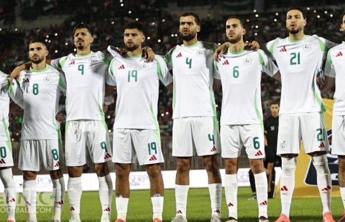 le classement du groupe de l’équipe d’Algérie