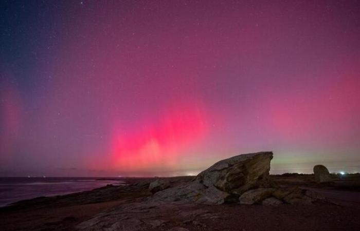 EN IMAGES. Roses, rouges, verts… Le spectacle magique des aurores boréales dans le Morbihan