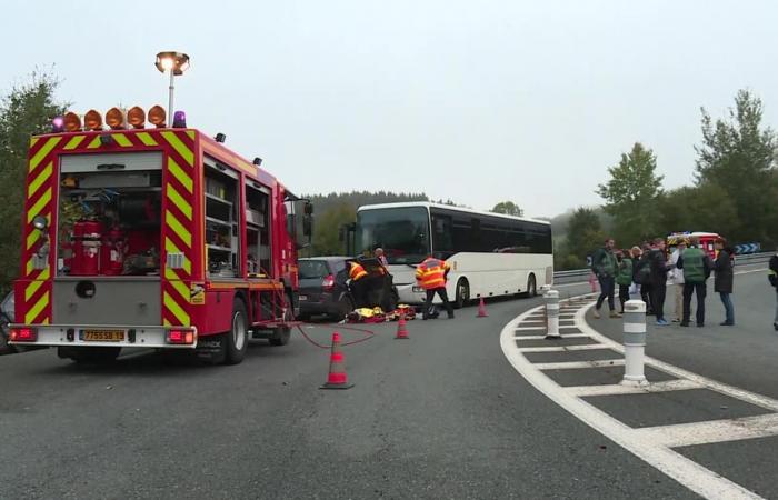 un exercice de simulation d’accident sur le secteur de Loutre perturbe la circulation