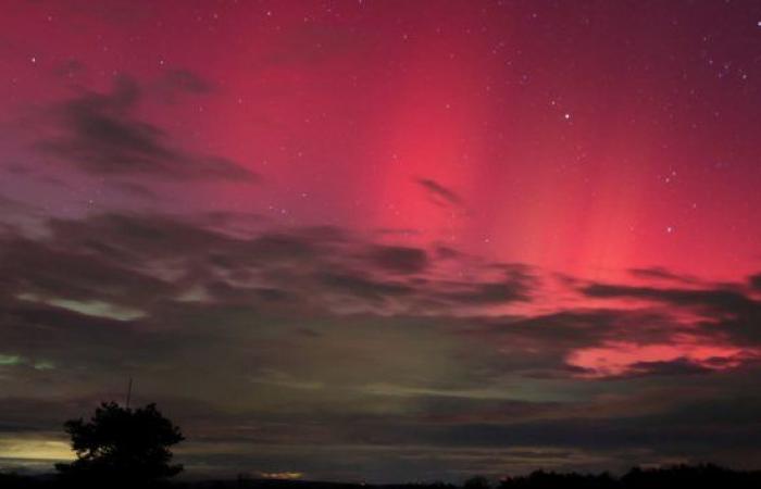 Aurores boréales capturées hier soir à Vesoul