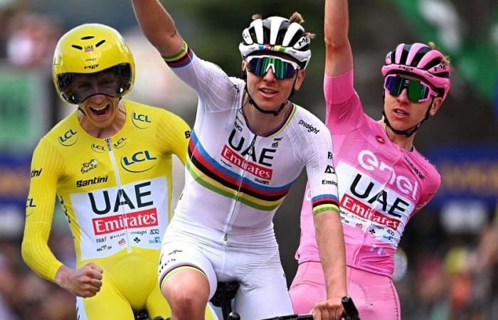 Les 25 victoires de Tadej Pogacar en 2024, dont Liège, le Giro, le Tour de France, les Mondiaux, le Tour de Lombardie…