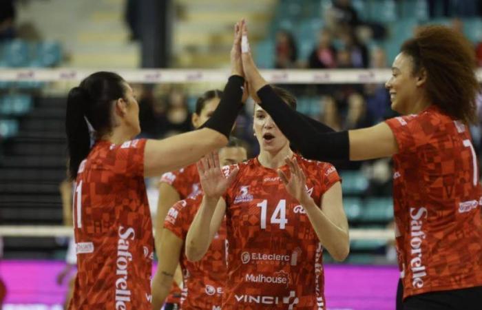 Volley-ball en direct. Le VMA mène deux sets à zéro (25-13, 25-14) face à France Avenir