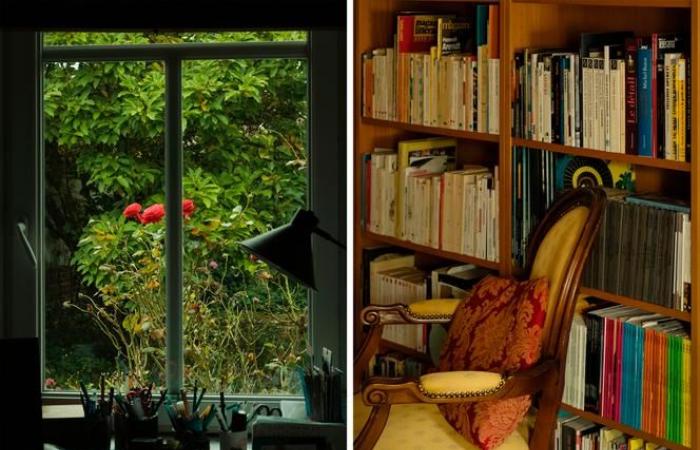 Au cœur du « bureau » de Dominique Bernard, amoureuse des livres et de la beauté