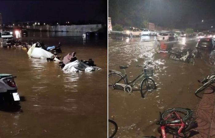 les fortes pluies du 13 octobre paralysent la ville