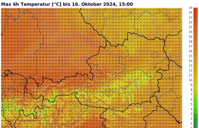 La nouvelle semaine sera divisée en deux parties, très douce sur le versant nord des Alpes à partir de mercredi