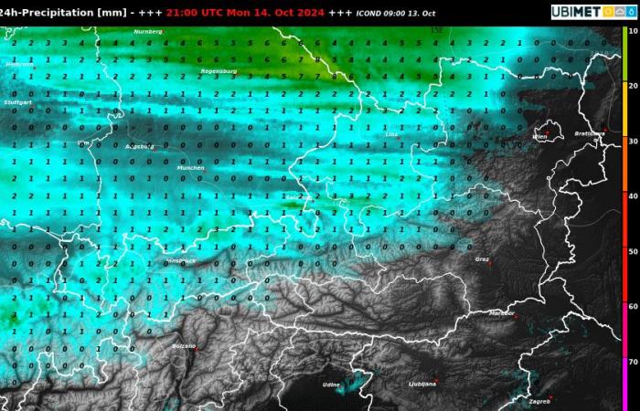 La nouvelle semaine sera divisée en deux parties, très douce sur le versant nord des Alpes à partir de mercredi