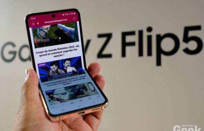 Folie absolue, le prix du Samsung Galaxy Z Flip5 est divisé par deux (-56%) ????