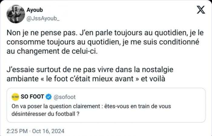 Vous perdez tout intérêt pour le football ? – Enquête