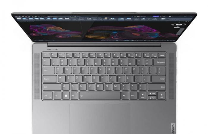 Promo 999 € Lenovo Yoga Pro 7 14AHP9 (83E3003XFR), PC portable multimédia 14″ 3K DCI-P3 Haute Fidélité facile à transporter Ryzen 7 8845HS et GeForce RTX