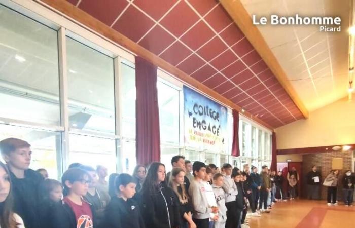 l’émouvant hommage du collège à Samuel Paty et Dominique Bernard