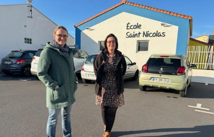 Cette école loue son parking aux vans pendant le Vendée Globe