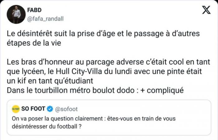 Vous perdez tout intérêt pour le football ? – Enquête