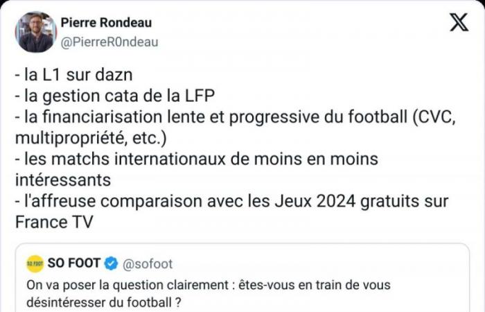 Vous perdez tout intérêt pour le football ? – Enquête