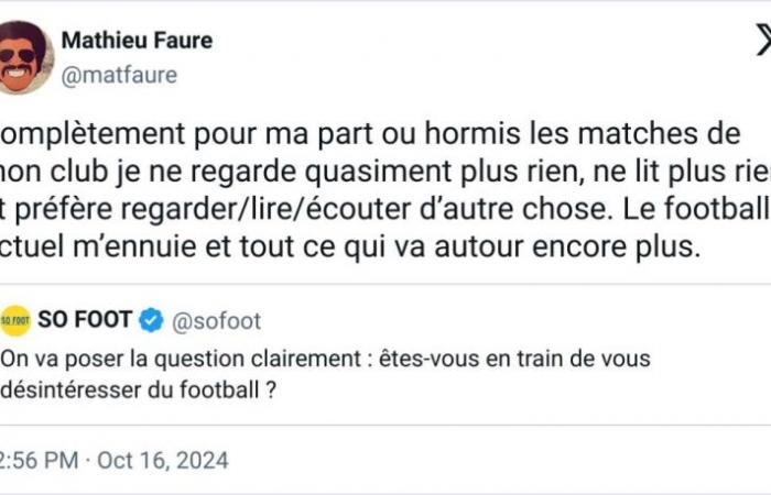 Vous perdez tout intérêt pour le football ? – Enquête