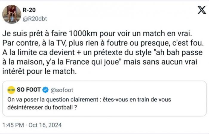 Vous perdez tout intérêt pour le football ? – Enquête