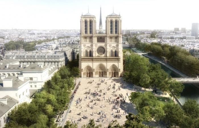 La place Notre-Dame sera entièrement transformée pour répondre au changement climatique