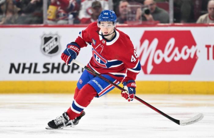 Lane Hutson est le joueur le plus léger de la LNH