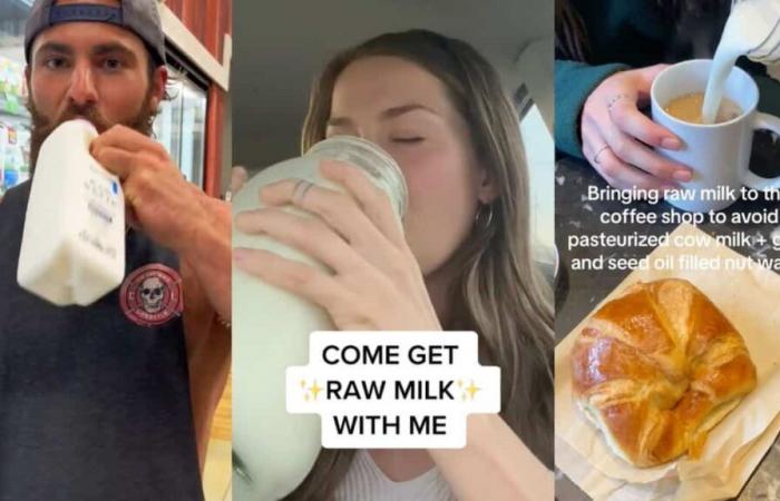 Les influenceurs boivent du lait cru pour être en bonne santé : est-ce dangereux ?