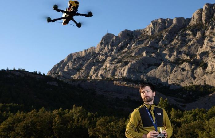 Piotr, pilote de drone de haut vol passé maître dans l’art de sublimer la montagne d’Aix Sainte-Victoire