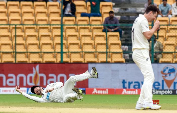 Jour 2 du premier match test de cricket entre l’Inde et la Nouvelle-Zélande. #Galerie