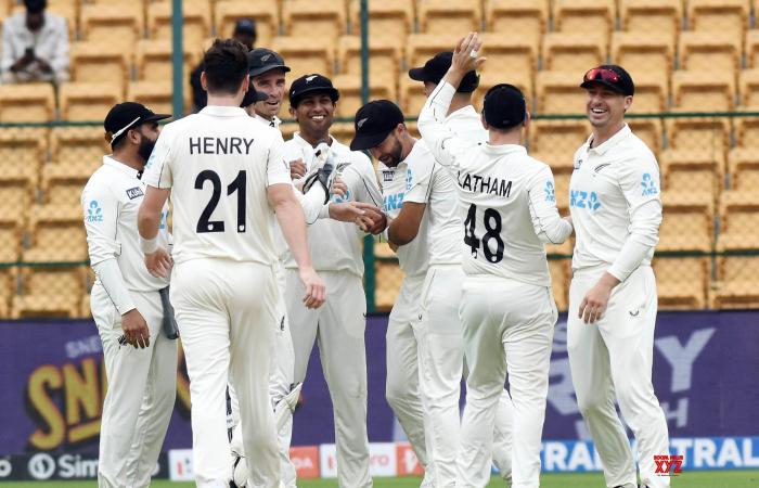 Jour 2 du premier match test de cricket entre l’Inde et la Nouvelle-Zélande. #Galerie