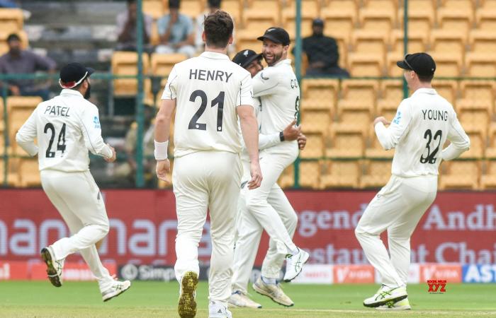 Jour 2 du premier match test de cricket entre l’Inde et la Nouvelle-Zélande. #Galerie