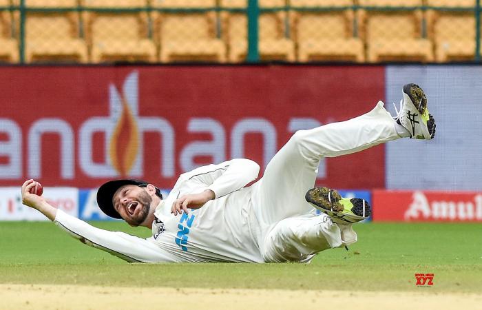 Jour 2 du premier match test de cricket entre l’Inde et la Nouvelle-Zélande. #Galerie