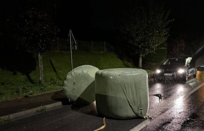 Tombés d’une remorque en pleine nuit, quatre paquets coupent cette route en Seine-Maritime