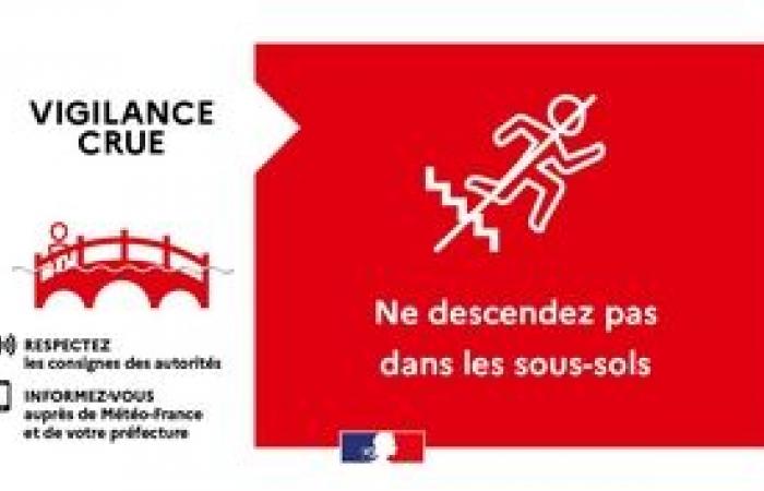 Le département est placé en vigilance orange « pluie-inondation » et en vigilance rouge « inondations » – Communiqués 2024 – Espace Presse – Actualités