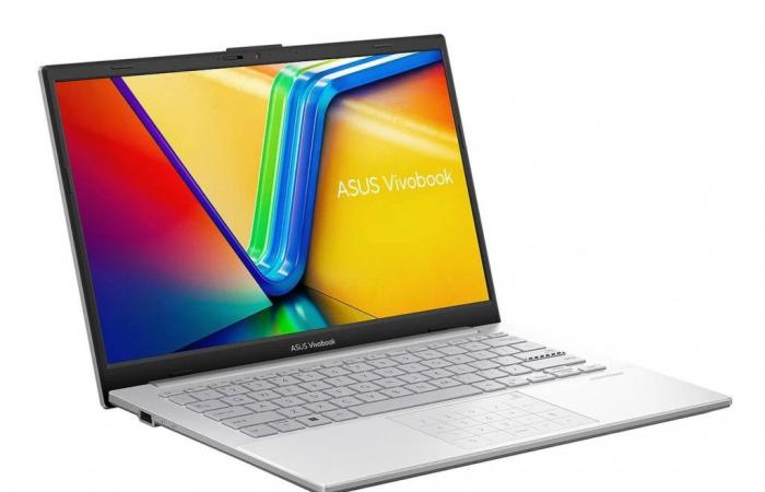 Promo 749 € Asus VivoBook Go 14 S1404ZA-DRNK641W, PC portable 14″ Argent facile à transporter 7 heures avec SSD rapide 1 To et pavé numérique sous Intel Core i5