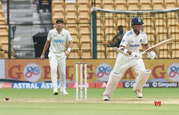 Jour 2 du premier match test de cricket entre l’Inde et la Nouvelle-Zélande. #Galerie