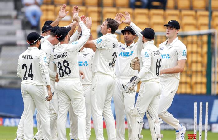 Jour 2 du premier match test de cricket entre l’Inde et la Nouvelle-Zélande. #Galerie