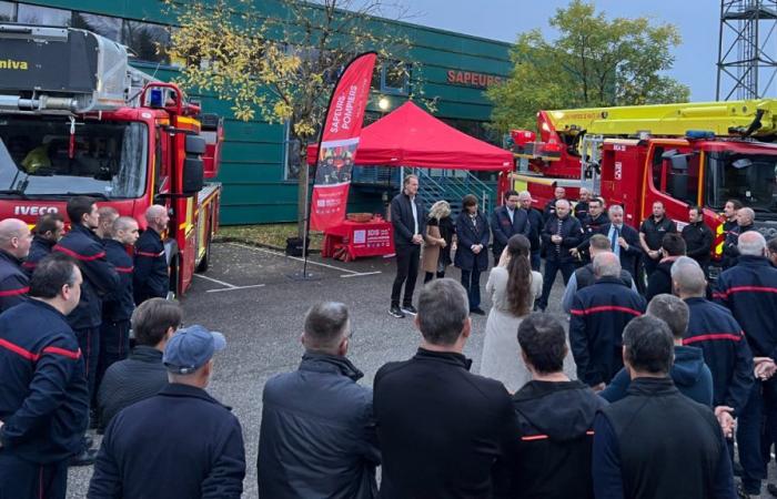 un nouveau bras de levage aérien pour les pompiers de Haute-Savoie