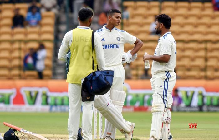 Jour 2 du premier match test de cricket entre l’Inde et la Nouvelle-Zélande. #Galerie