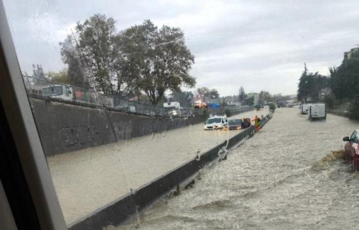 l’A47 disparaît sous l’eau, de nombreuses voitures submergées