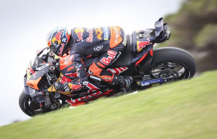 Brad Binder (KTM/7) est le seul pilote RC16 présent en Q2