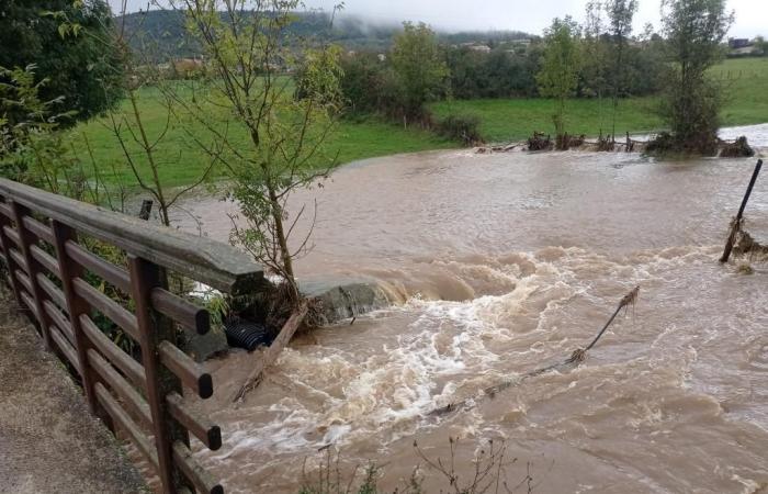 à Saint-Clair 3 ponts sur 4 submergés