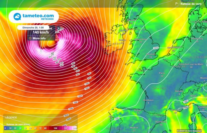 Nos cartes montrent l’arrivée de la tempête Ashley ! Est-ce que cela va frapper durement la France ce week-end ?