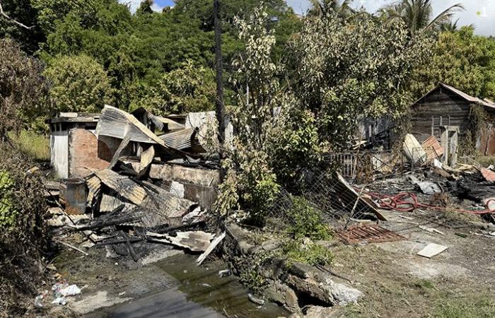 La maison Daguin à Fort-de-France entièrement détruite par un incendie