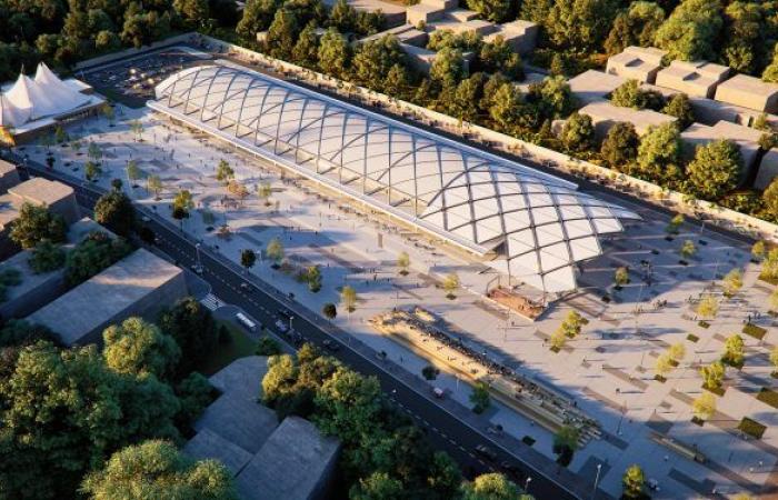 Les travaux de transformation de l’ancien marché de gros en espace d’exposition ont atteint 80%