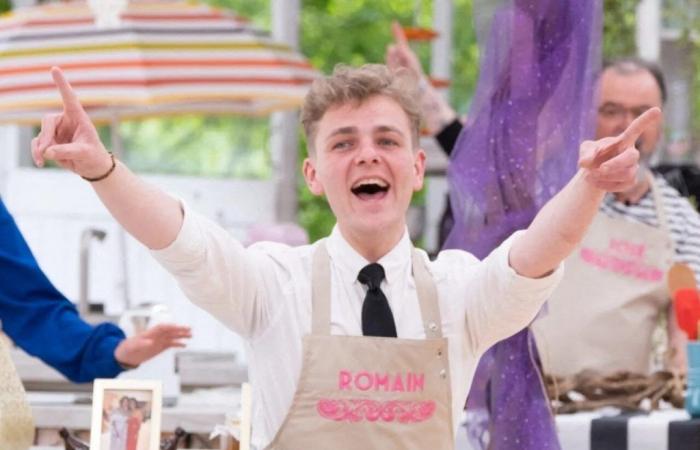 Romain, candidat de Caen, reproduit les cabines de plage de Normandie en gâteau