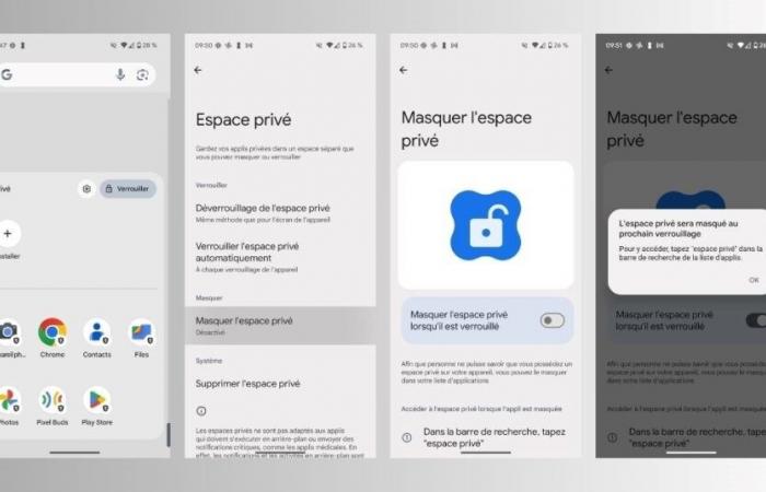 Comment créer un espace privé sur Android ?