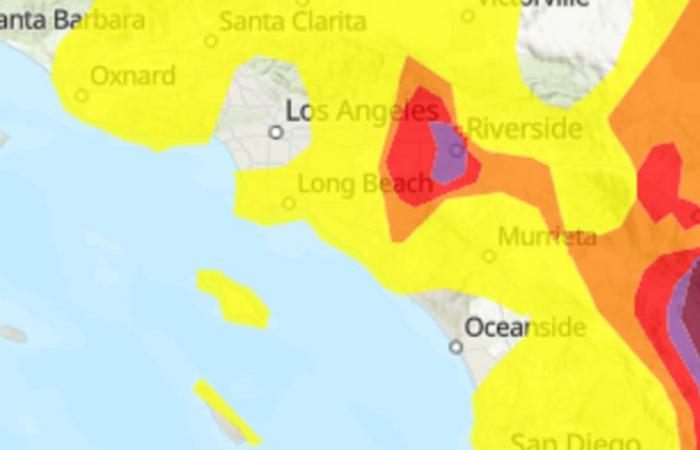 La poussière et les cendres soufflées par le vent nuisent à la qualité de l’air du sud de la Californie, prévient le régulateur