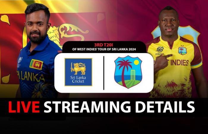 Détails de la diffusion en direct, quand et où regarder la tournée du 3e T20I des Antilles au Sri Lanka 2024