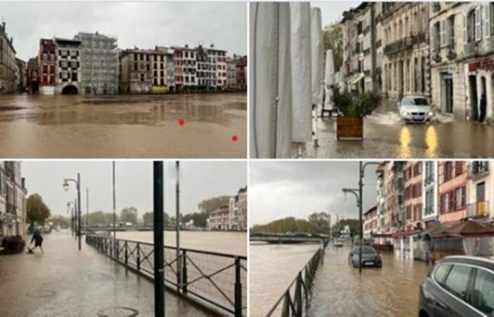 Risque d’inondation à Bayonne ce vendredi à partir de 16h30 et samedi matin à partir de 5h30